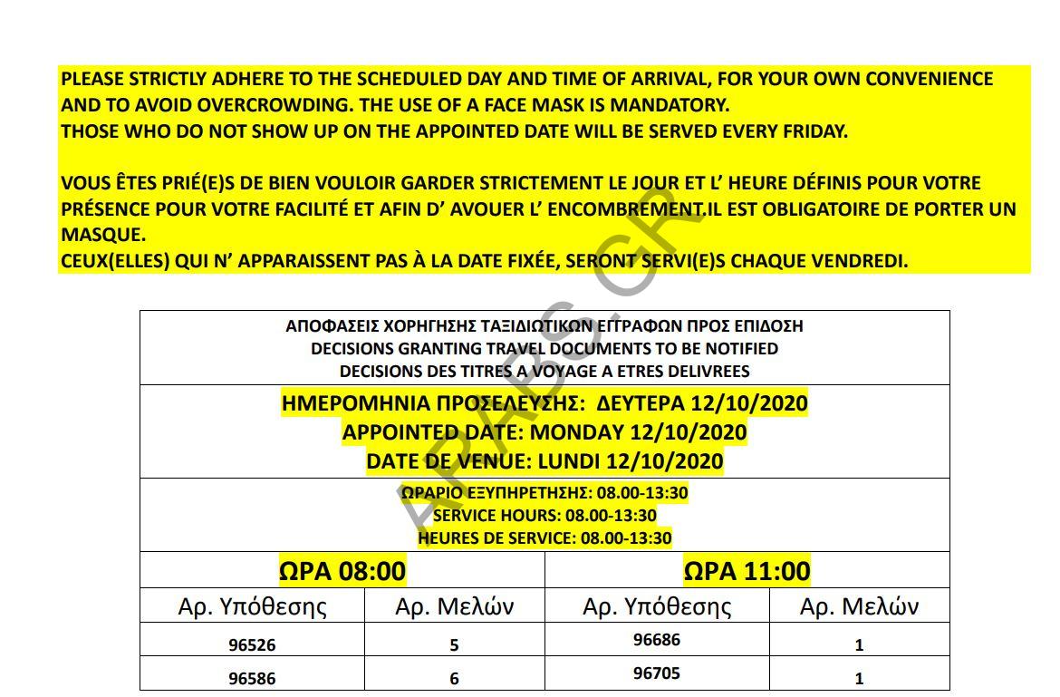 الموافقات على الباسبورات